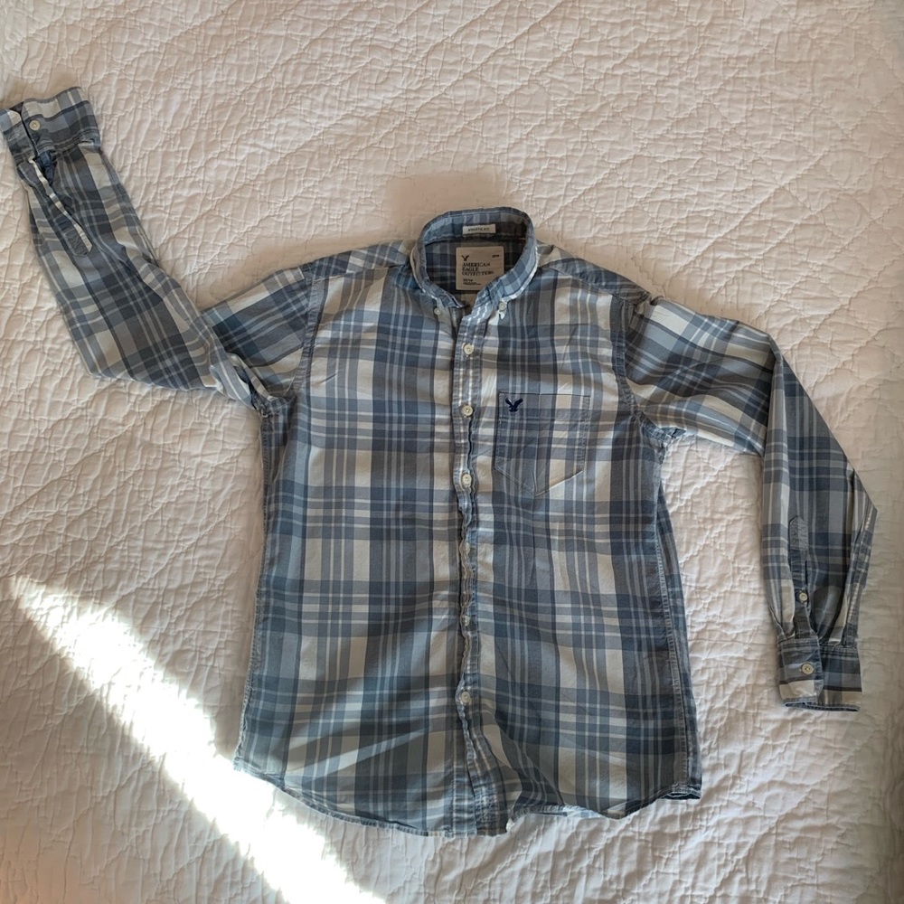American Eagle plaid button down